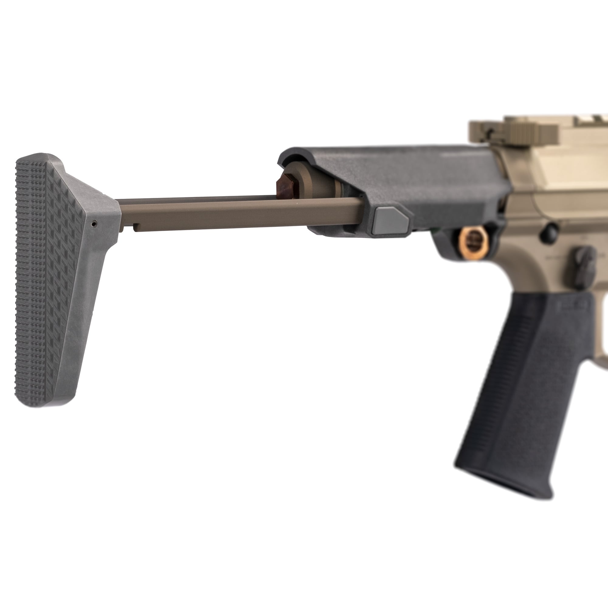 Q Honey Badger Stock Assembly, Fits Honey Badger Receiver, Gray