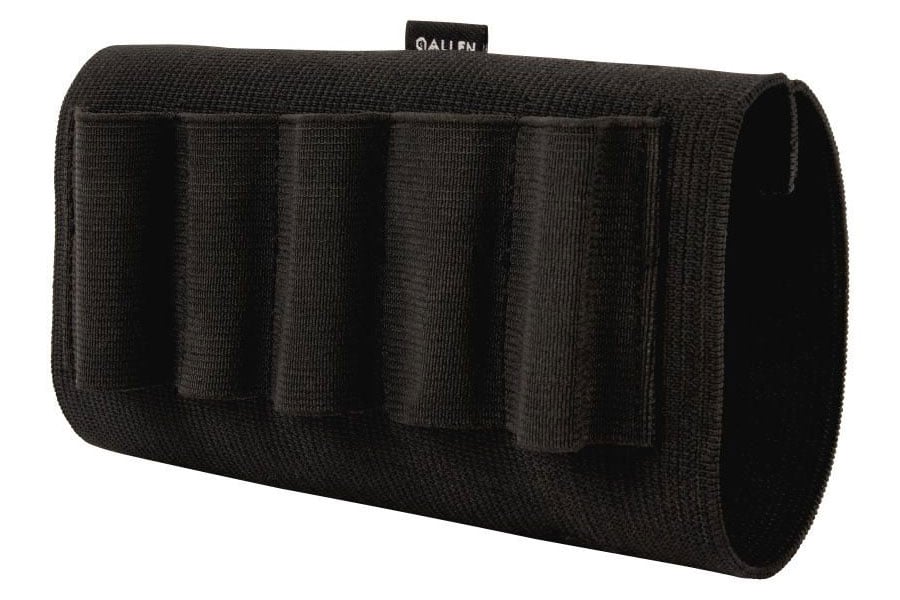 Allen Shotgun Buttstock Shell Holder, Black - 205