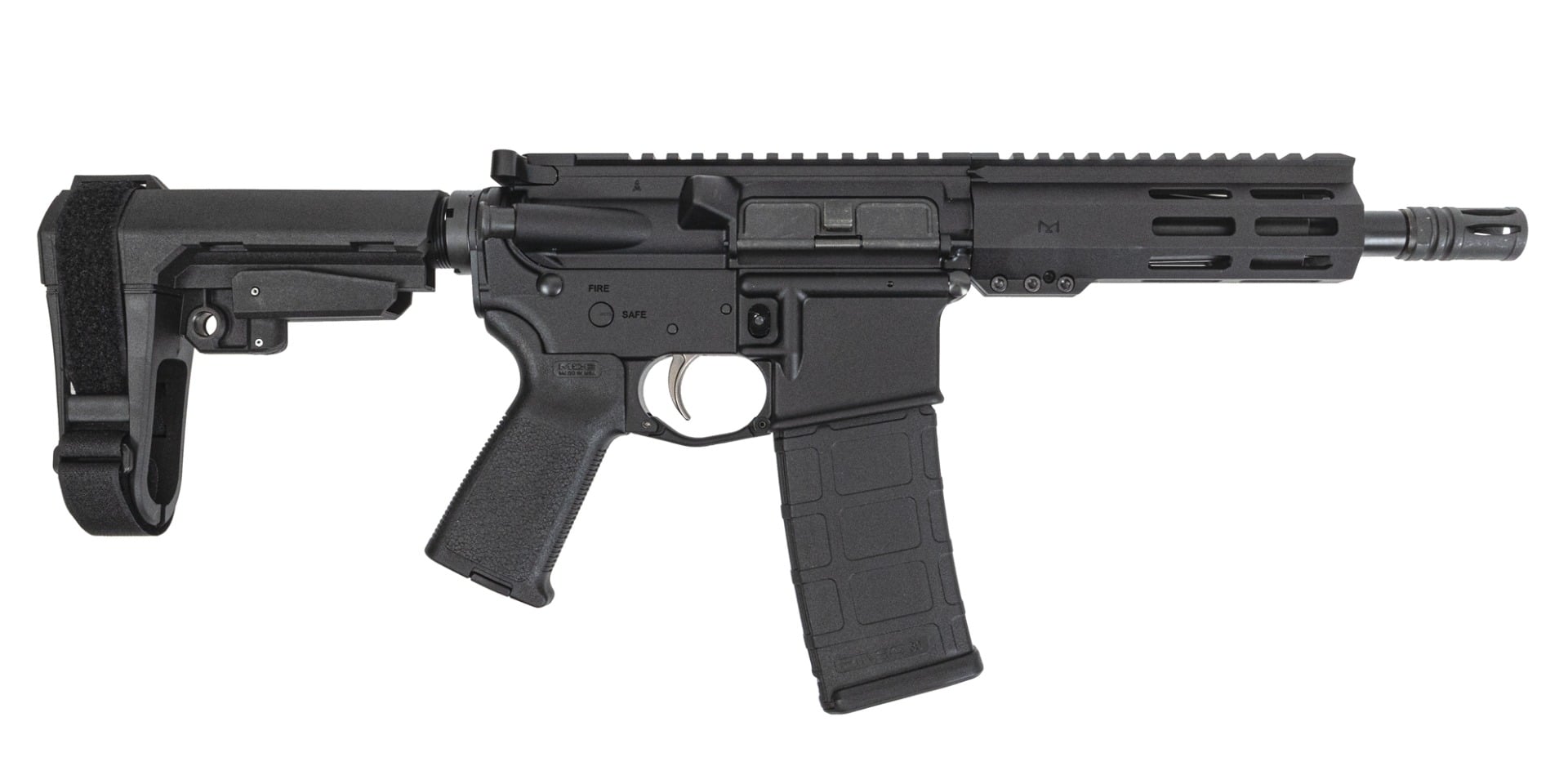 PSA 7.5" Pistol-Length 300AAC Nitride 6" Lightweight Hex M-Lok MOE EPT SBA3 Pistol