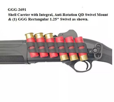 GG&G Beretta 1301 Tactical Side Saddle Shell Holder w/Rectangular QD Swivel
