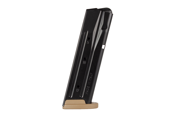 Sig Sauer P320 9mm 17 Round Coyote Tan & Black Magazine - MAG-MOD-F-9-17-COY