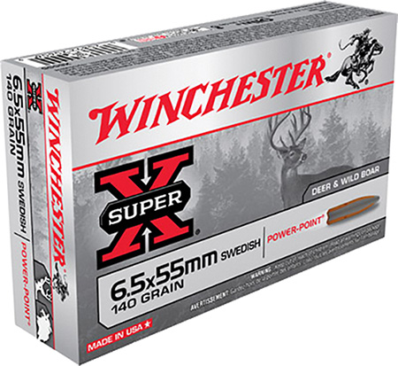 WINCHESTER 6.5X55 MAUSER – 140GR POWER POINT 20RD 10BX/CS - No Credit Card Fees - Low, flat rate shipping