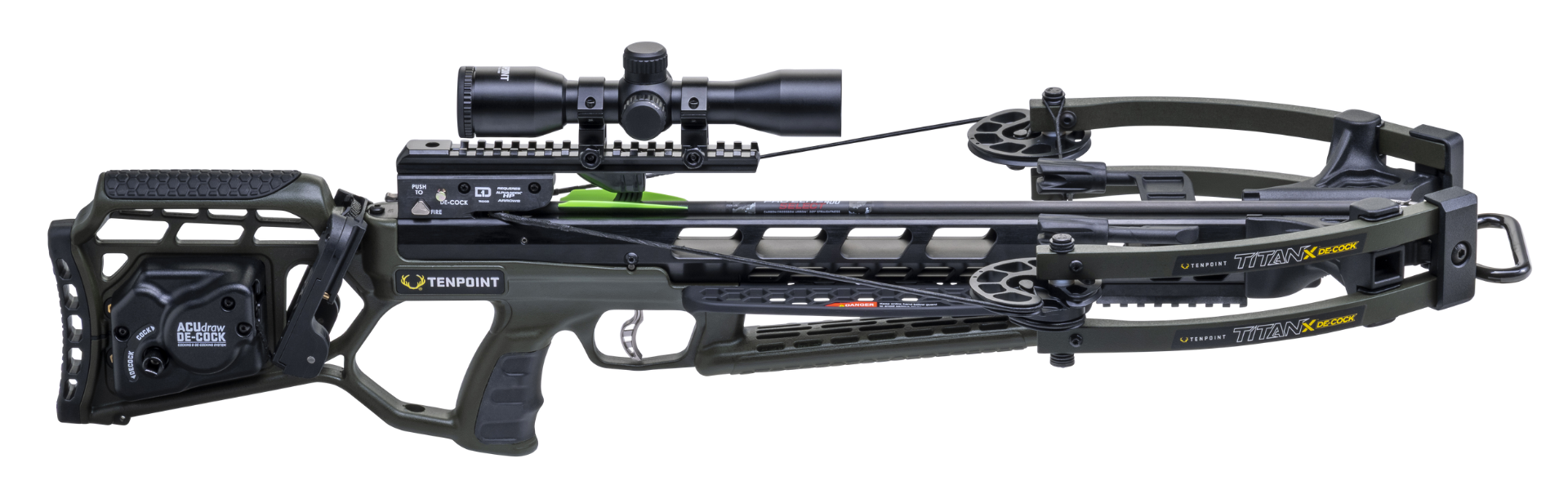 TenPoint Titan X Decock w/ Pro-View 400 Scope, Moss Green - CB26047-1858