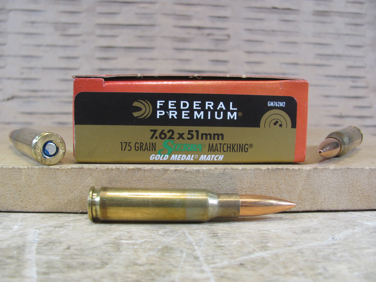 20 Round Box – 7.62×51 175 Grain BT Hollow Point Sierra Matchking Federal Gold Medal Match Ammo – GM762M2