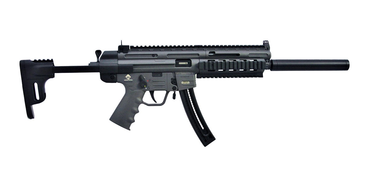 ATI GSG-16 Carbine Semi Automatic .22 LR Rifle, Smoke Gray - GERGGSG1622S