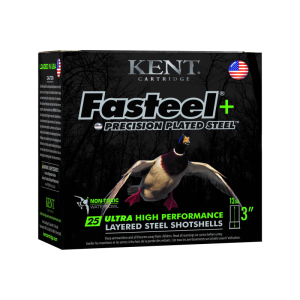 Kent Cartridge K123FSP36BBX2 Fasteel + 12GA 3\" 1 1/4oz BB Shot 25 Per Box/ 10 Cs - 25sh Box
