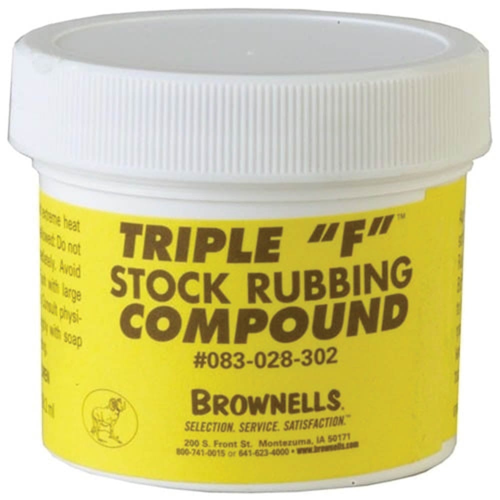 Brownells Triple F Stock Rubbing Compound, 2 oz