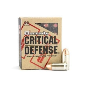 Hornady Critical Defense Handgun Ammo .45 Colt 185 gr FTX 920 fps 20/ct