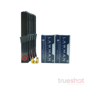 BUNDLE DEAL: 5 Black 20 Round Hi-Point 4595 Magazines and 500 Rounds of 45 ACP - Speer 45 ACP 230 Grain