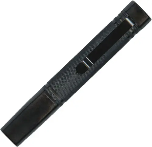 S SMALL COLLAPSIBLE BATON - 12.1" BLACK WITH HAND HOLSTER