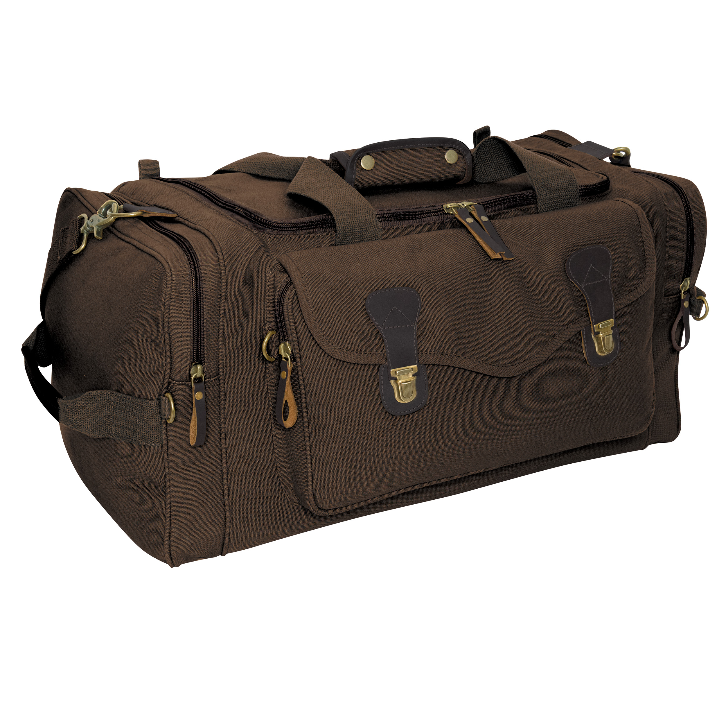Rothco Canvas Long Weekend Bag - Brown