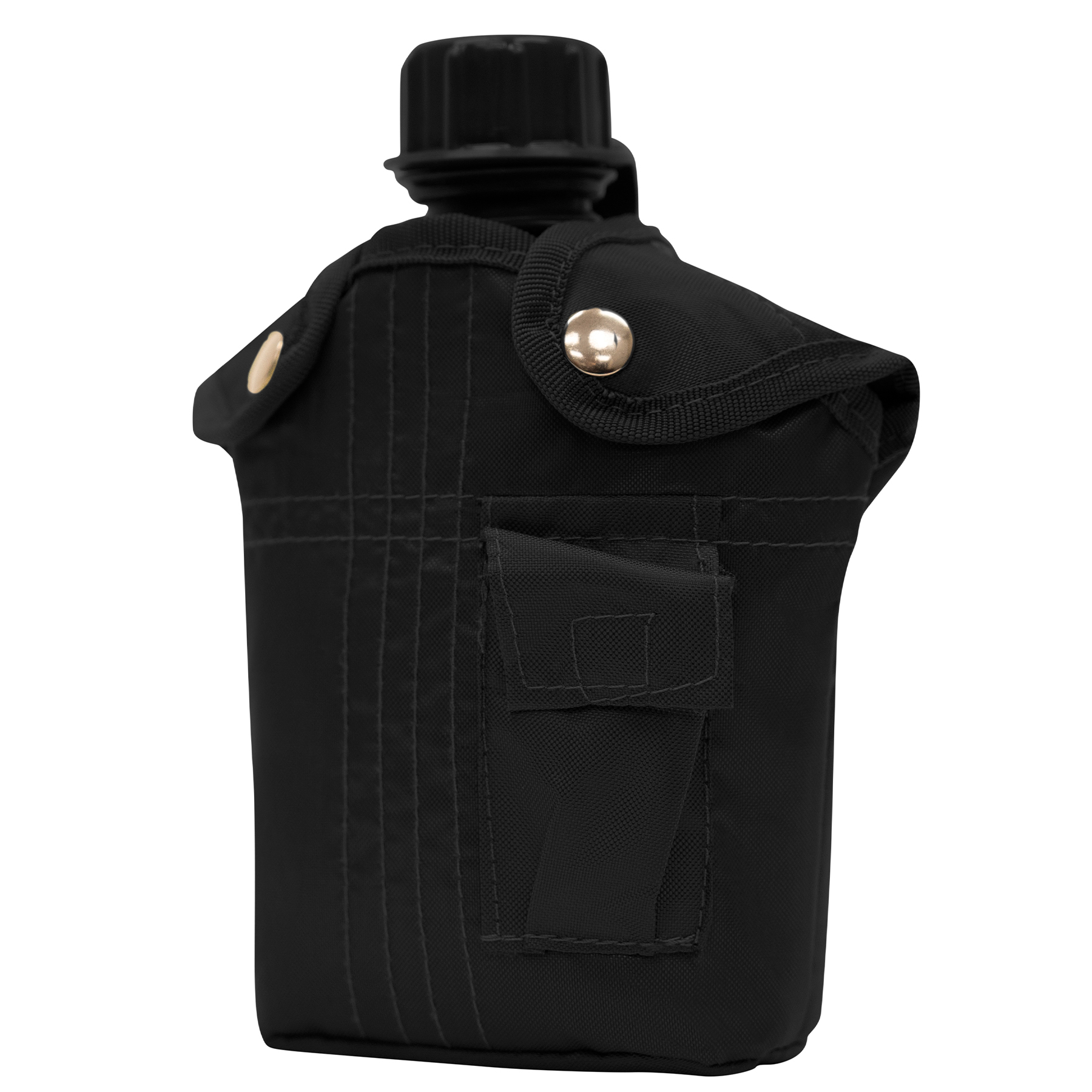 Rothco 3 Piece Canteen Kit With Cover Aluminum Cup - Black