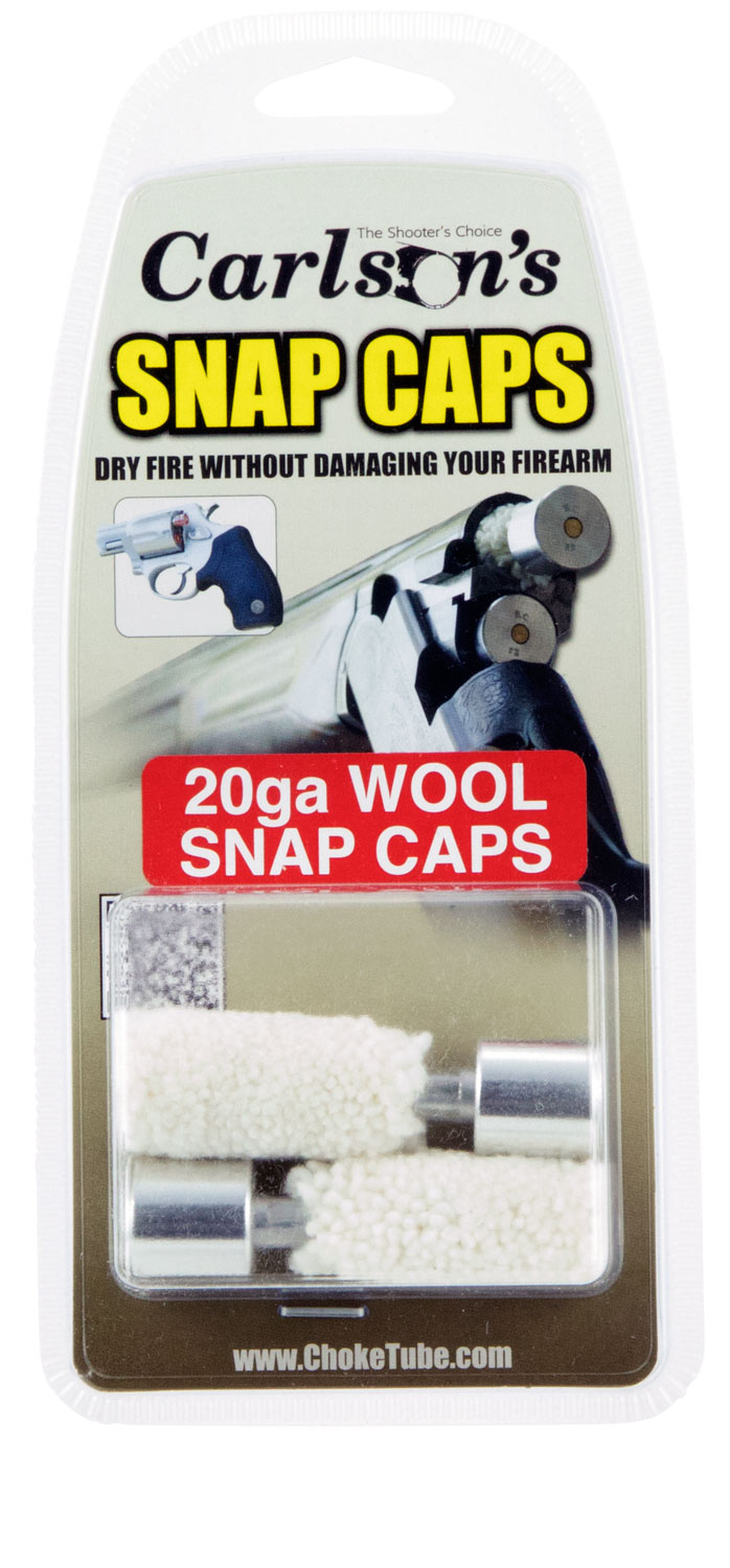 Carlson's Choke Tubes 20 Gauge Wool Snap Cap, 2/pack - 00106