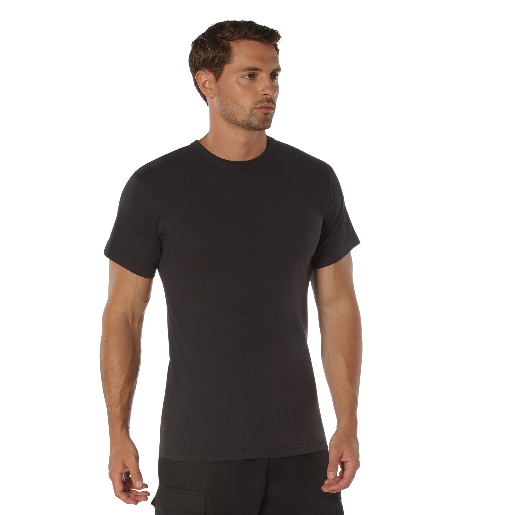 Rothco Heavyweight T-Shirts - Black, Medium