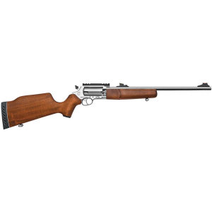 Rossi SCJ4510SS Circuit Judge  45 Colt (LC)/410 Gauge 5 18.50 Polished Stainless Hardwood Monte Carlo Stock Right Hand