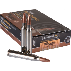 Sig Sauer E3WMH120 Hunting Elite 300 Winchester Magnum 165 GR Copper Solid - 20rd Box