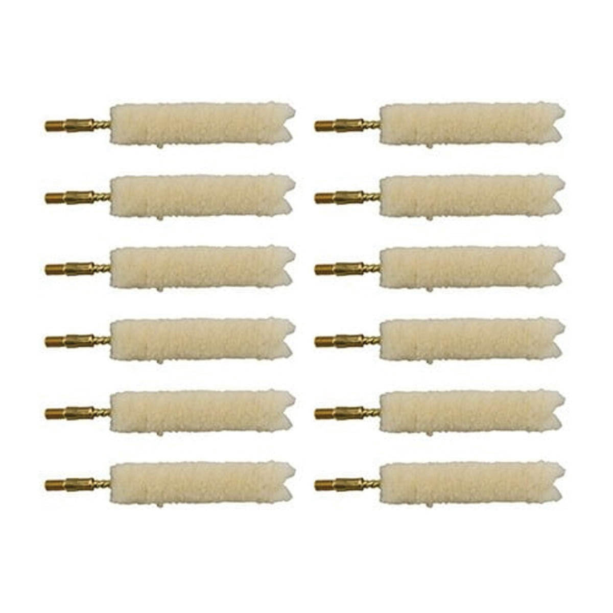 Brownells .40 Cal/10mm #8-32 Male Bore Mop, Pack of 12