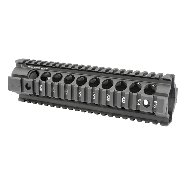 Midwest Industries Gen2 Two Piece Free Float Handguard, Mid-Length, Black ‒ MCTAR-21G2