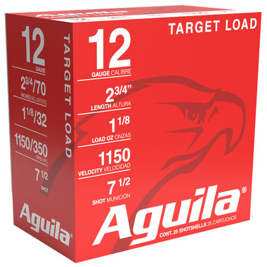 Aguila Target Load Competition 12 Gauge 2.75" 1-1/8 oz 7.5 Shot