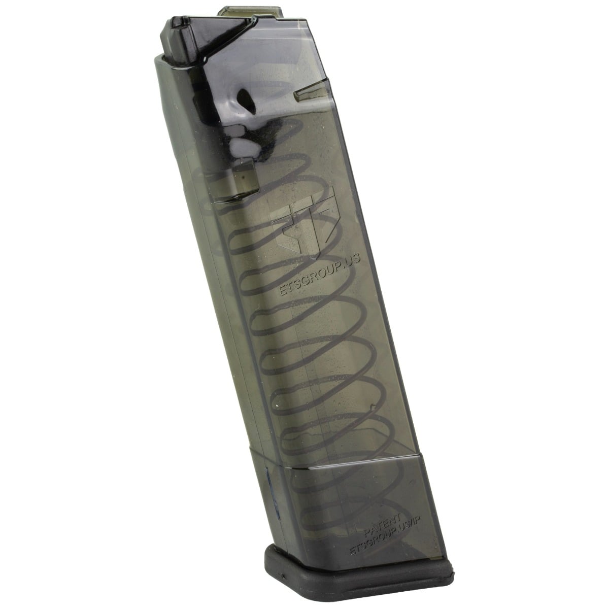 ETS .45 ACP 18rd Glock Magazine, Carbon Smoke - SMK-GLK-21-18
