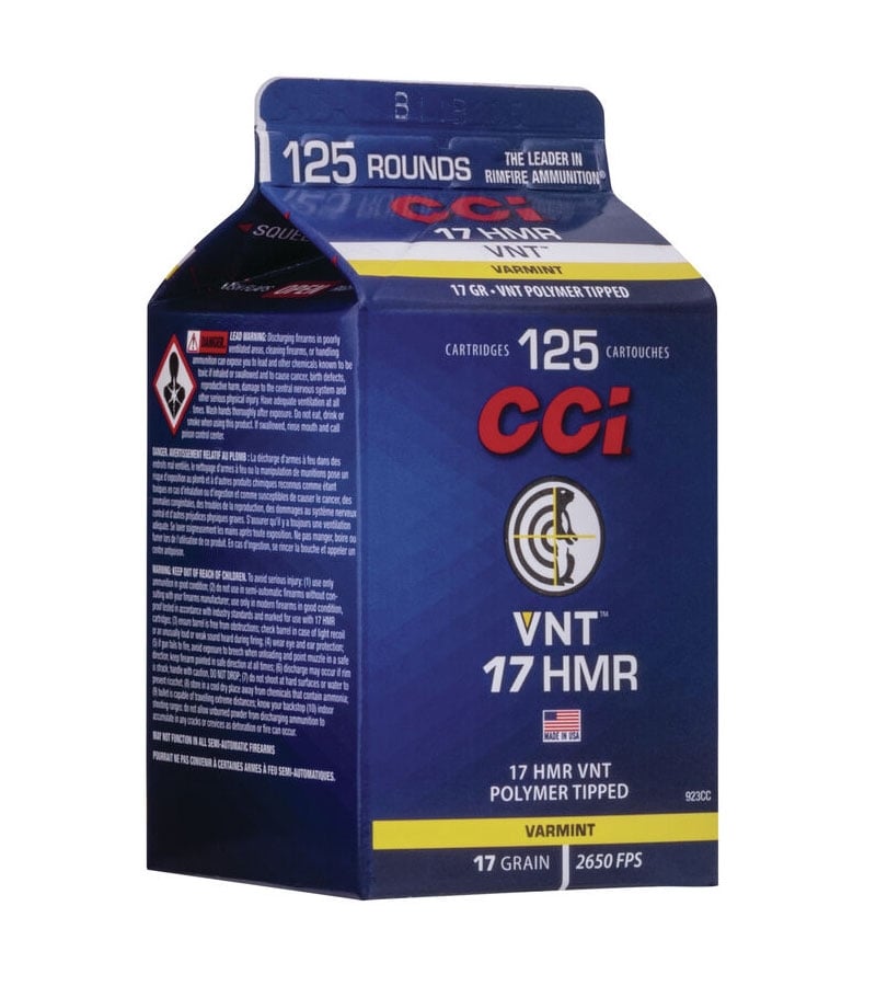 CCI VNT 17 HMR 17 gr VNT 125 Round Carton - 923CC