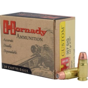 Hornady 9131 357 Sig Sauer Jacketed Flat Point/XTP 147 GR - 20rd Box