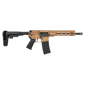 Shark Coast Tactical SCC07244PEN-P Penny  5.56 NATO 30+1 10.50 Black Nitride Threaded Barrel, Aluminum Receiver w/Picatinny Rail, M-LOK Handguard, Black Polymer SB Tactical SBA3 Brace, Polymer Grip