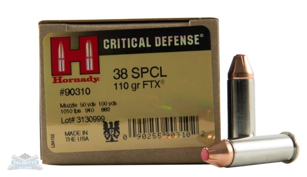 Hornady 90310 Critical Defense 38Special 110gr Hornady Flex Tip eXpanding 25 Per Box/10 Case - No Credit Card Fees - Low, flat rate shipping