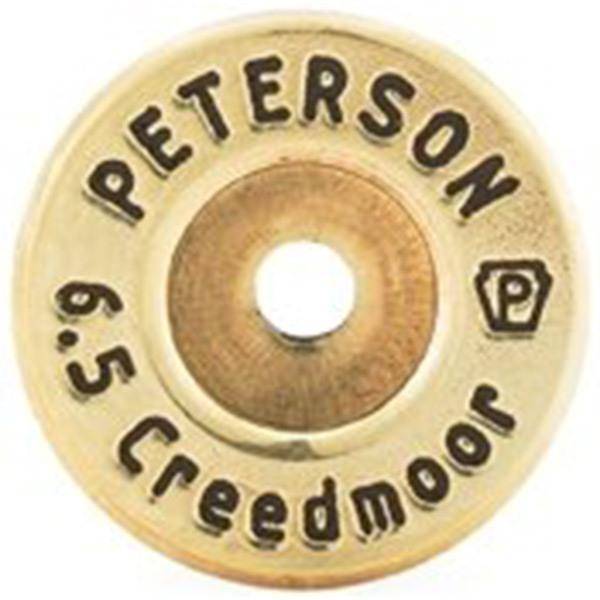 Peterson Cartridge 6.5 Creedmoor Large Primer Brass Cases - 50 Count Reloading Box