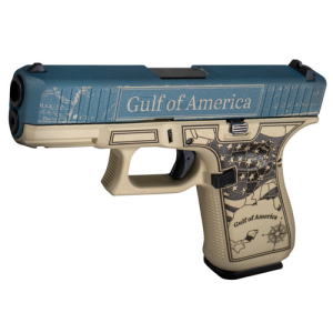 GLOCK G19 9mm 4.02" 15rd - Distressed Blue Steel Trump Polymer Frame