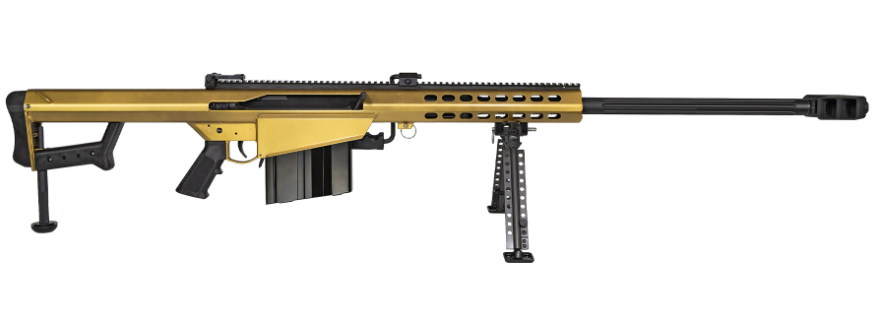 Barrett 82A1 29" 50 BMG 10rd Rifle, Gold - 14031GOL
