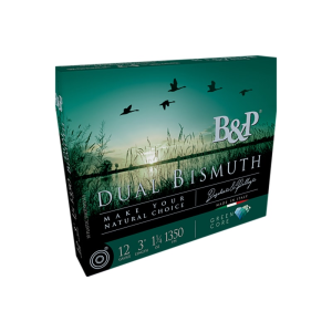 B&P Ammunition 12B4DB43 Dual Bismuth 12Gauge 3\" 1 1/4oz Bismuth 3/4Shot 10 Per Box