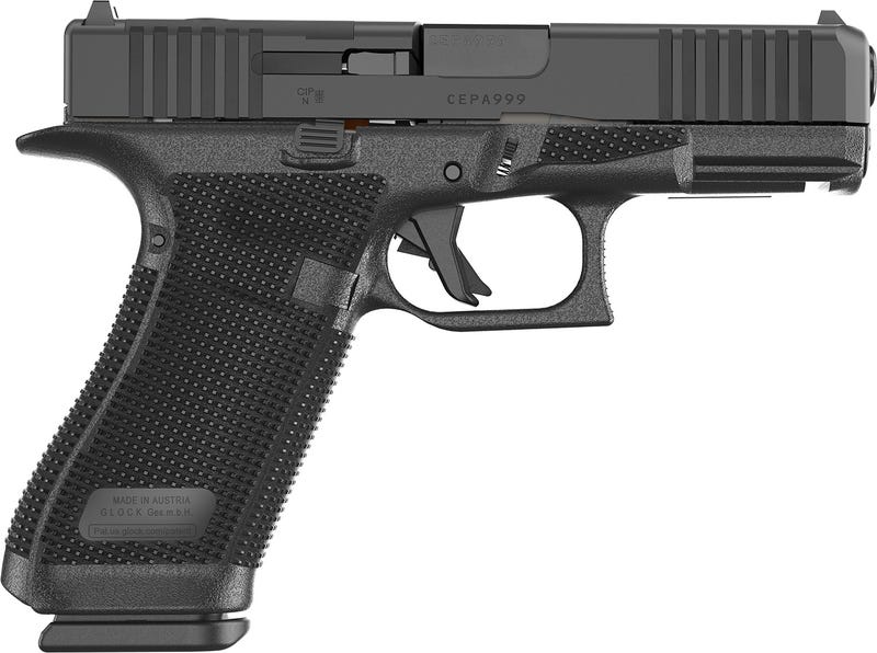 Glock 45 Gen 6 Austria 4.02" 9mm Luger (3)17rd O.R Handgun, Black - P64550203