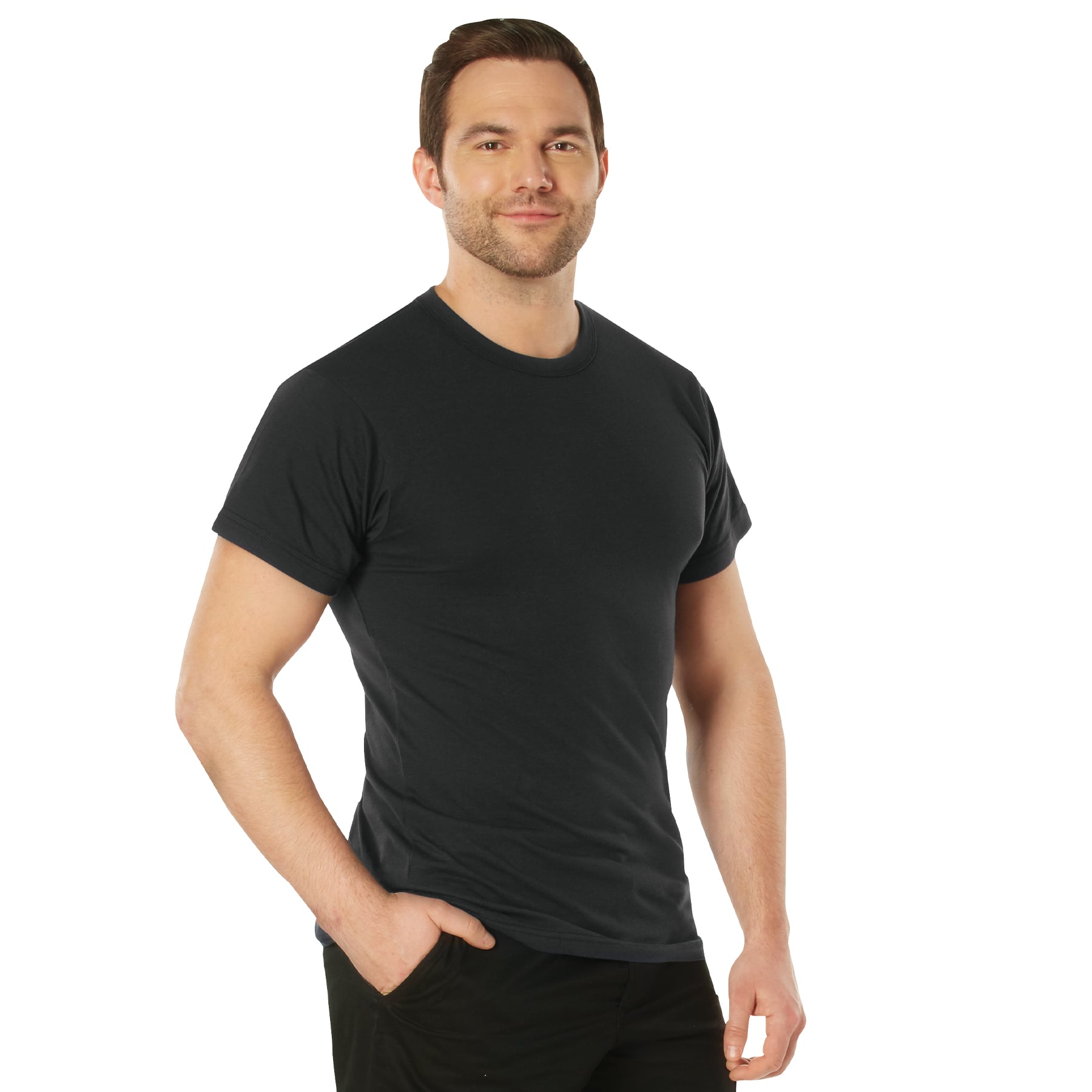 Rothco Moisture Wicking T-Shirts - Black, X-Large