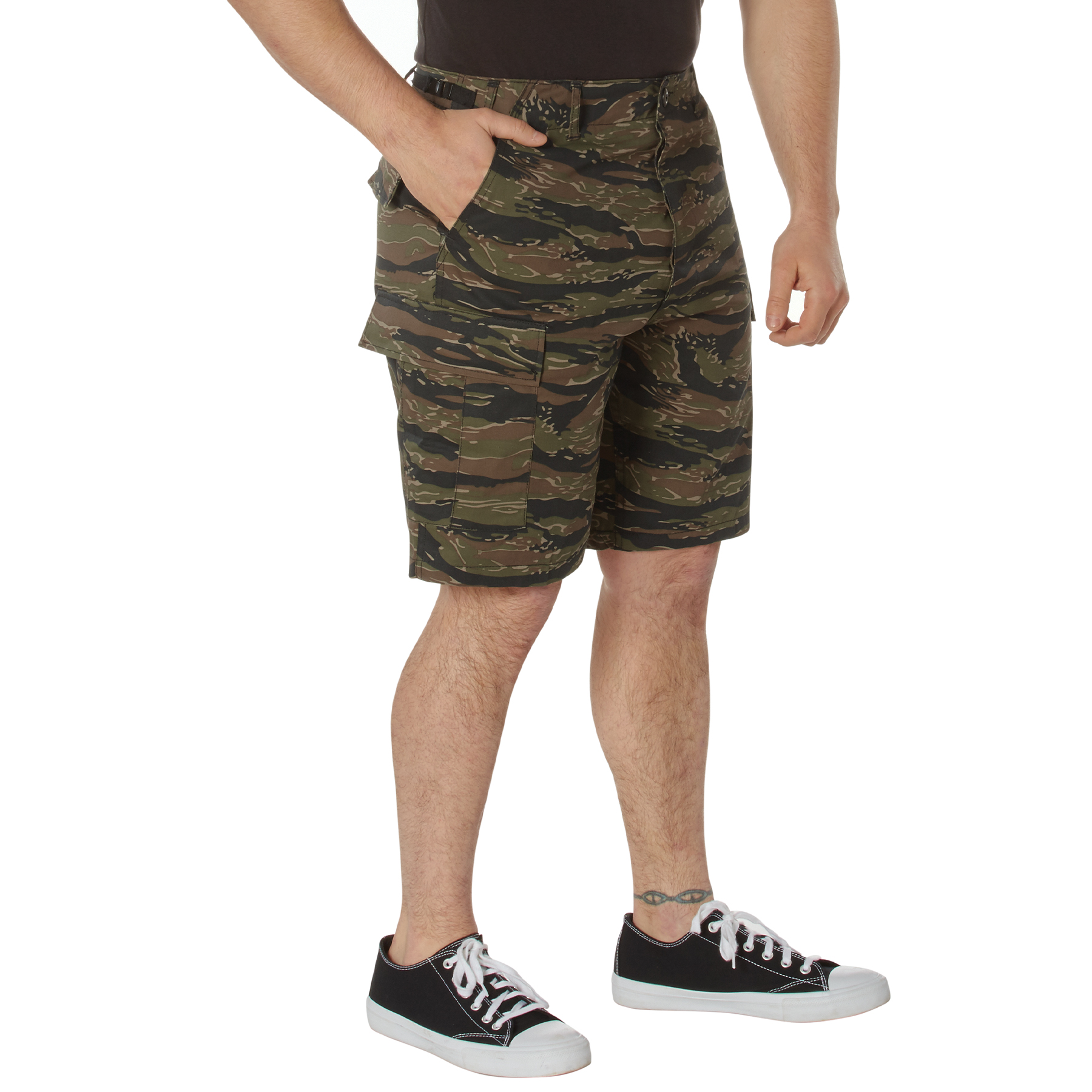 Rothco Camo Bdu Shorts - Tiger Stripe Camo, Large