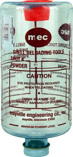MEC BOTTLE CAP CLEAR SMALL - FOR SHOT OR POWDER