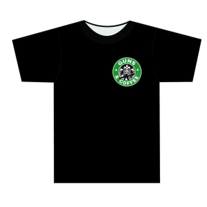 Tuff-Products Tuff Products Guns and Coffee Short Sleeve Shirt Black M