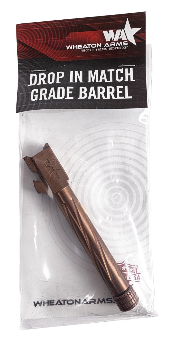 Wheaton Arms Glock 17 Gen 1-4 Threaded Spiral Fluted Barrel, Copper