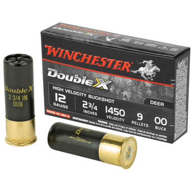 Winchester Double X High Velocity 12 Gauge 2.75" 9 Pellets 00 Buck Shot