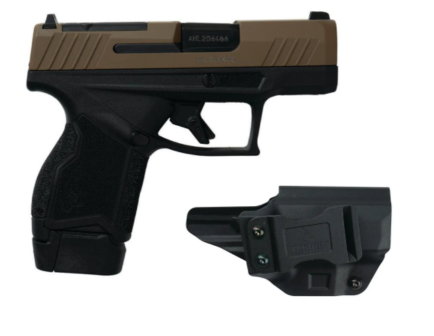 Taurus GX4 3" 9mm 13rd Pistol, Black/Coyote w/ Holster - 1GX4M93E-CK