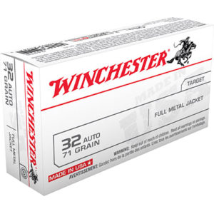 Winchester Ammo Q4255 Best Value 32 ACP 71 GR Full Metal Jacket - 50rd Box