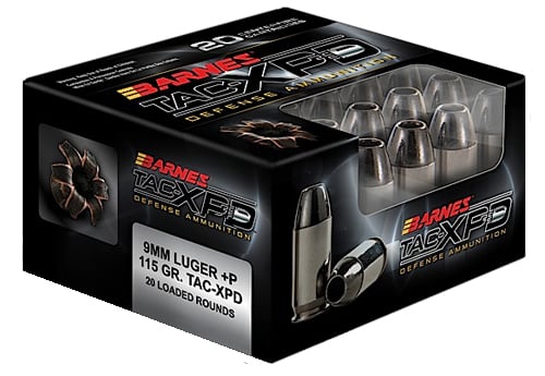 BARNES TAC-XPD 9MM 115GR HP 20/200 - No Credit Card Fees - Low, flat rate shipping