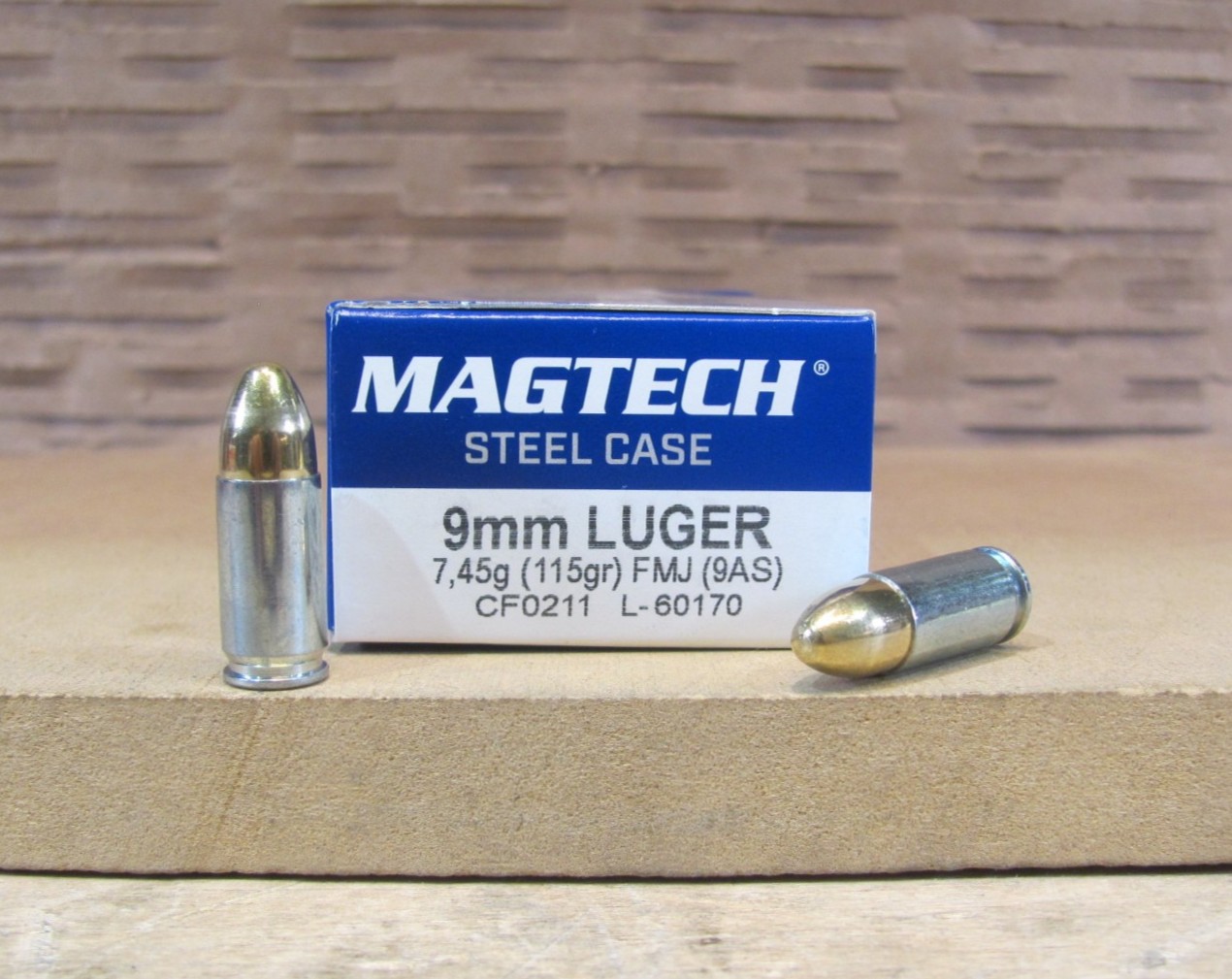 1000 Round Case – Steel Case 9mm Luger 115 Grain FMJ Magtech Ammo – 9AS
