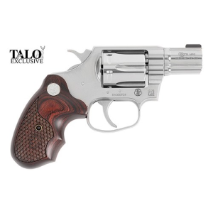 COLT COBRA 38 Special 2" 6rd Revolver | Stainless w/ Snake Scale Pattern Walnut Grips