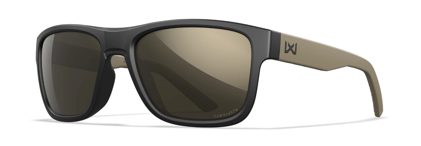 WILEY X Ovation Captivate - Matte Black/Tan - Tungsten Mirror