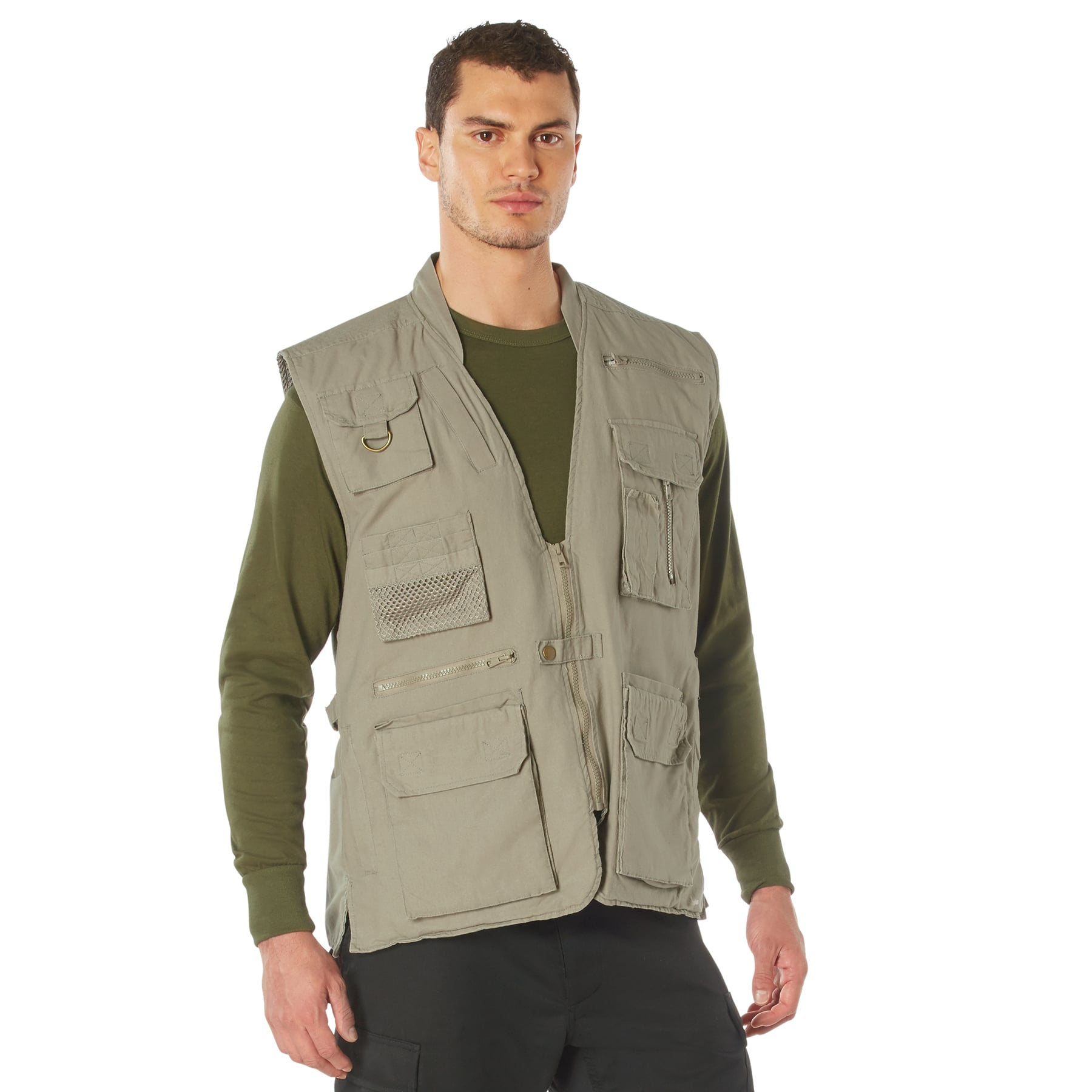 Rothco Deluxe Safari Outback Vest - Khaki, X-Large
