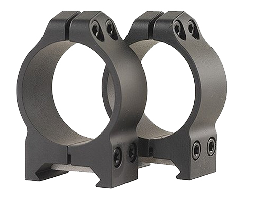 Warne Scope Mounts Maxima 30mm Medium Steel Fixed Scope Ring, Matte Black - 214M