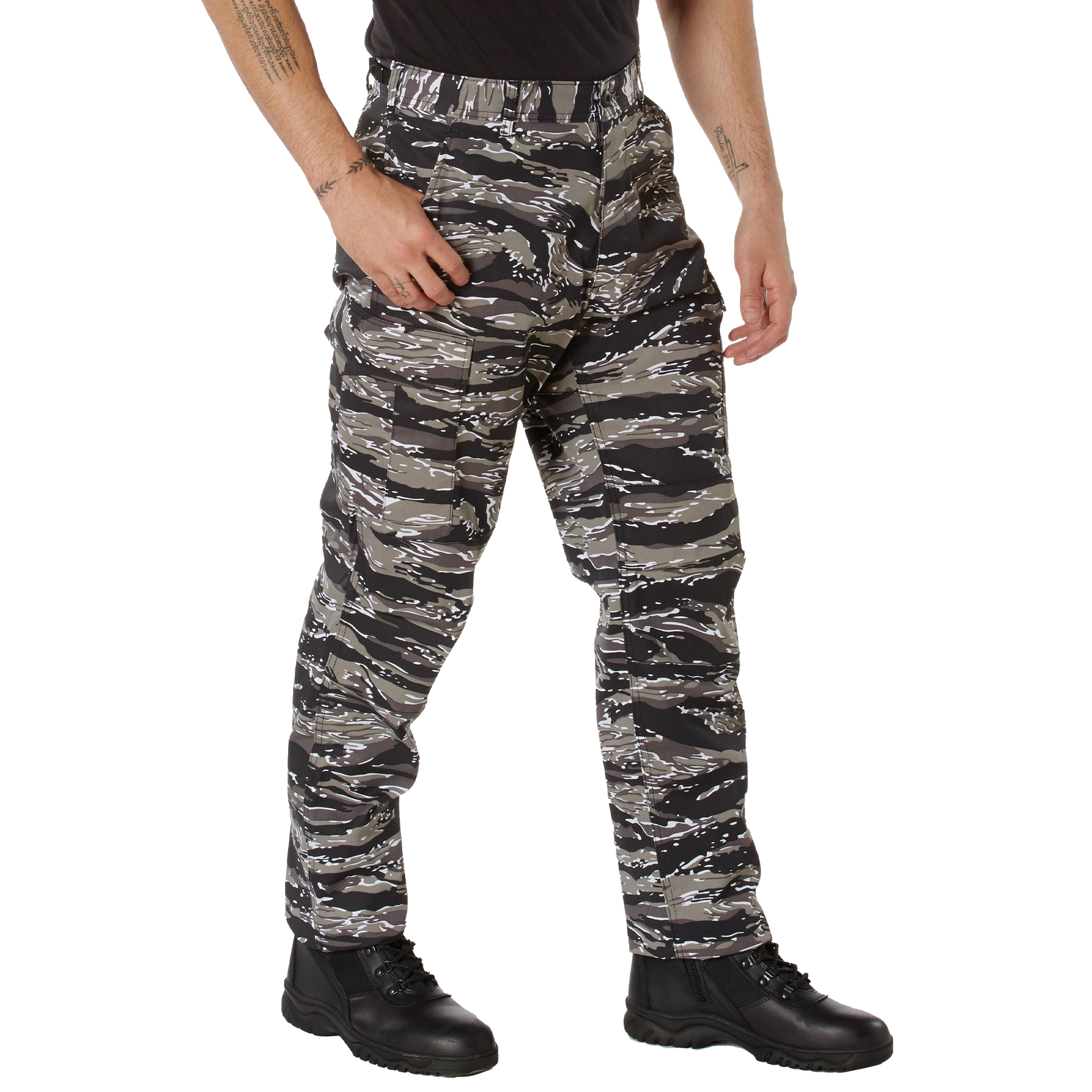 Rothco Color Camo Tactical Bdu Pants - Urban Tiger Stripe Camo, Large