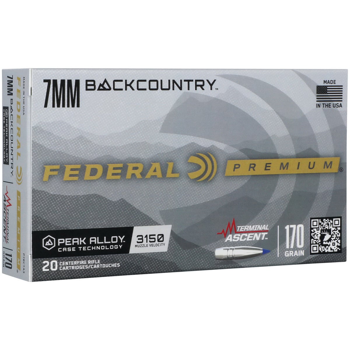 FED TERM ASCENT 7MM BC 170GR 20/200 - No Credit Card Fees - Low, flat rate shipping