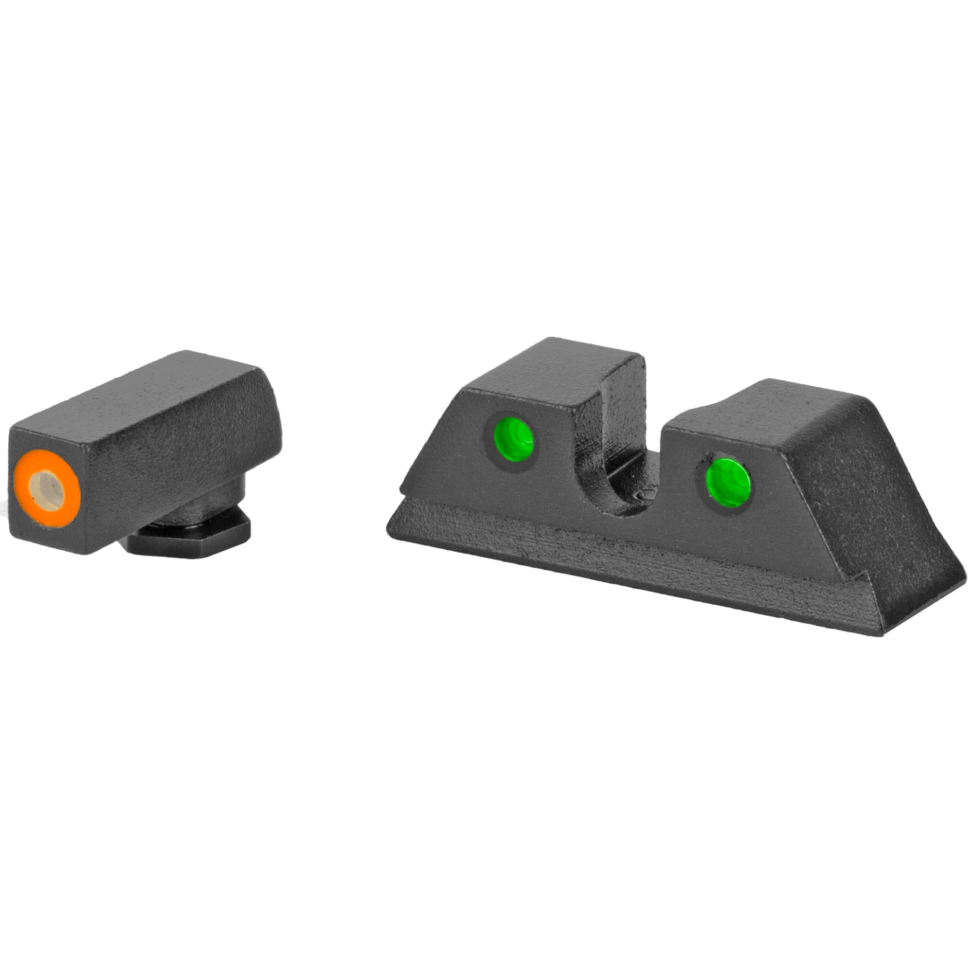 Meprolight Hyper-Bright, Tritium Sight Set, Orange Front/Green Rear, Fits Taurus G3C